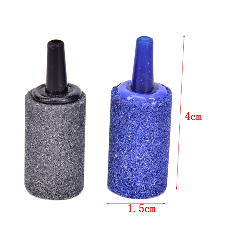 10/5/2pcs Aquarium Cylinder Shape Air Stone Mineral Bubbles Release Fish Tank Punp Airstone Aeration Aerator Accessories