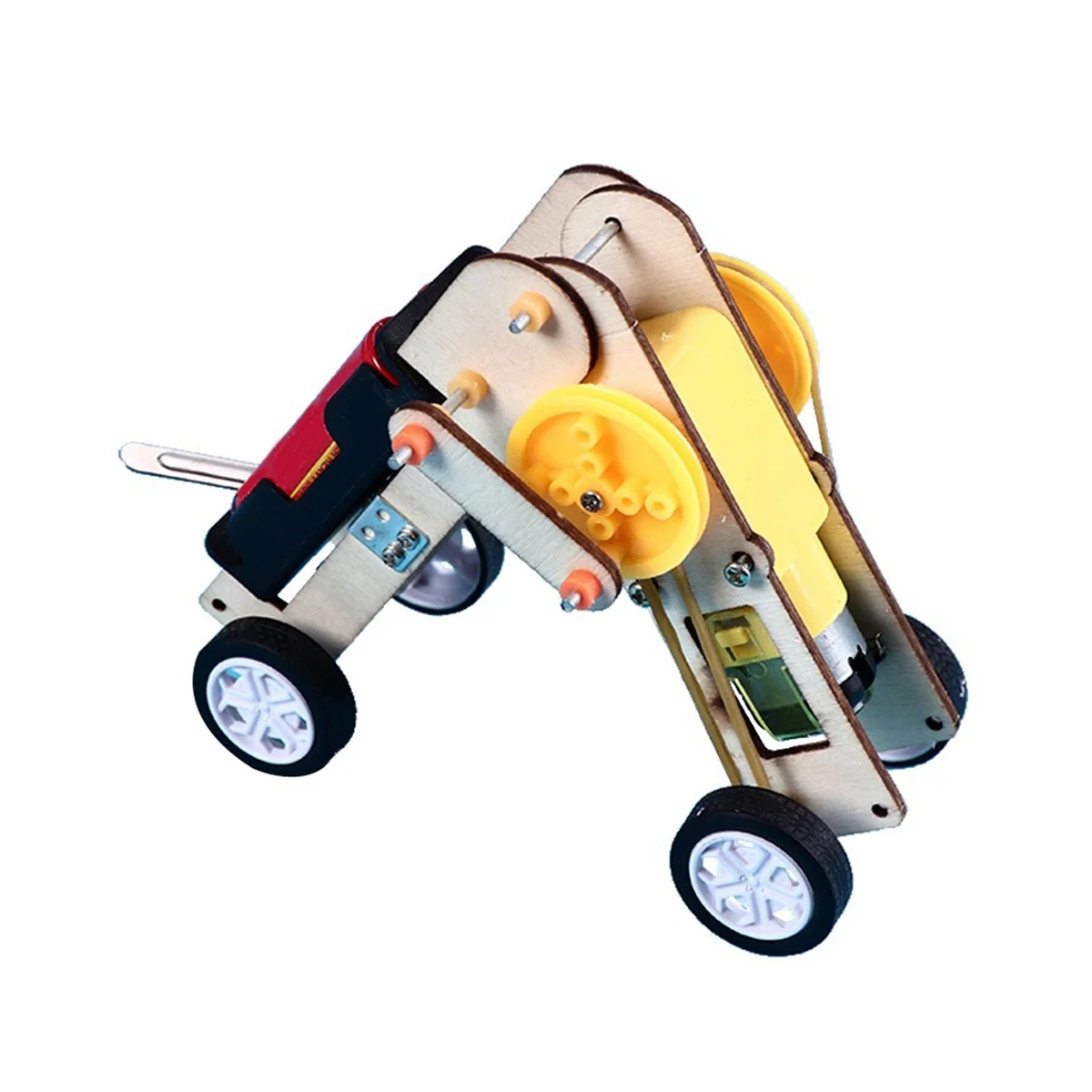 Toy 4WD Car DIY Climbing Vehicle Motor Car Educational Powered Car Engineering Car for Gifts Toys 6-12 Year Old Girls