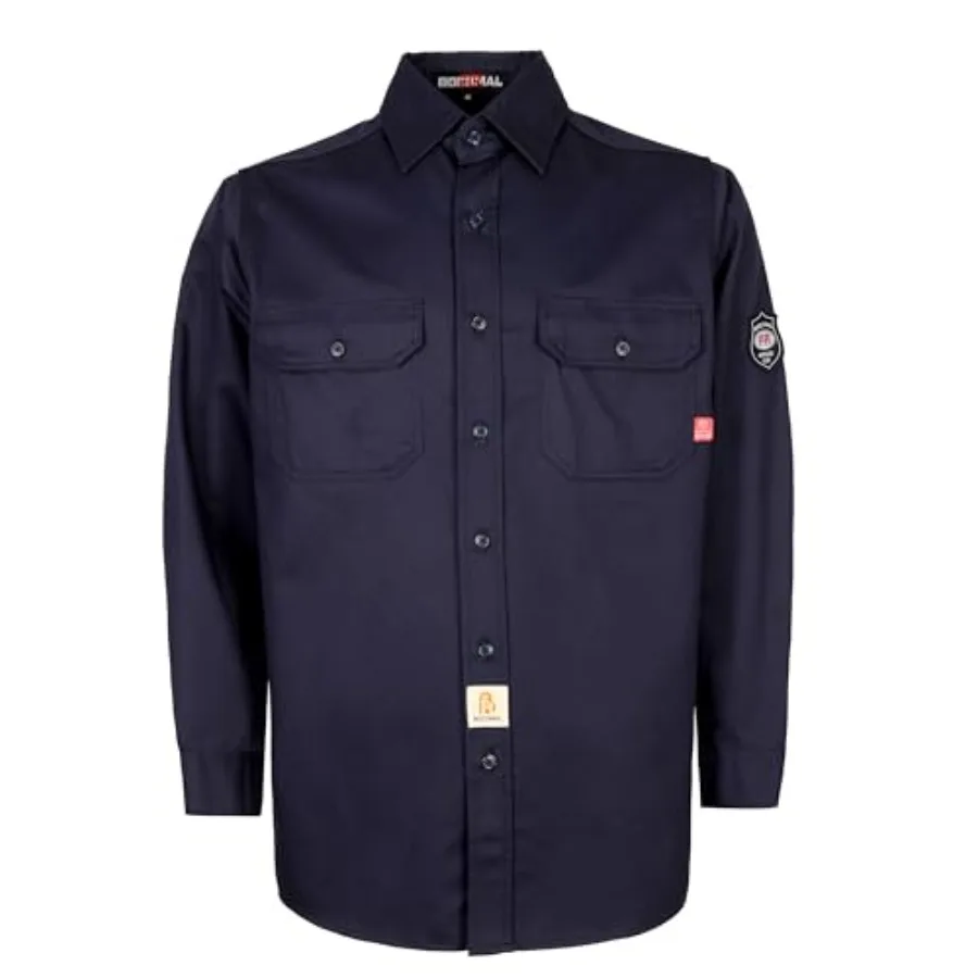 

Рубашки BOCOMAL FR 6.25oz: Легкие огнестойкие мужские рубашки для сварщиков, устойчивые к огню