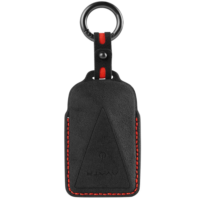 Suitable for Avita Alcantara Flip Fur Three-dimensional Key Bag Car Remote Control Special Key Cover Protection