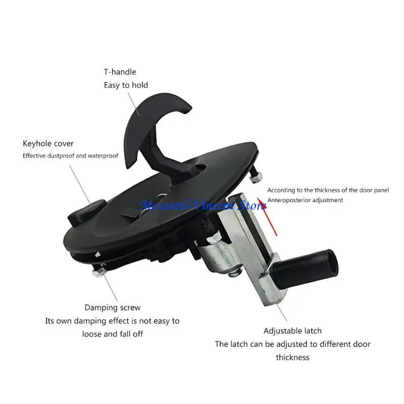A70F Replacement Cabinet Lock Drawer Lock Motorhome Trailer Cabin Door Lock Security Lock for Furniture Lock and Keys