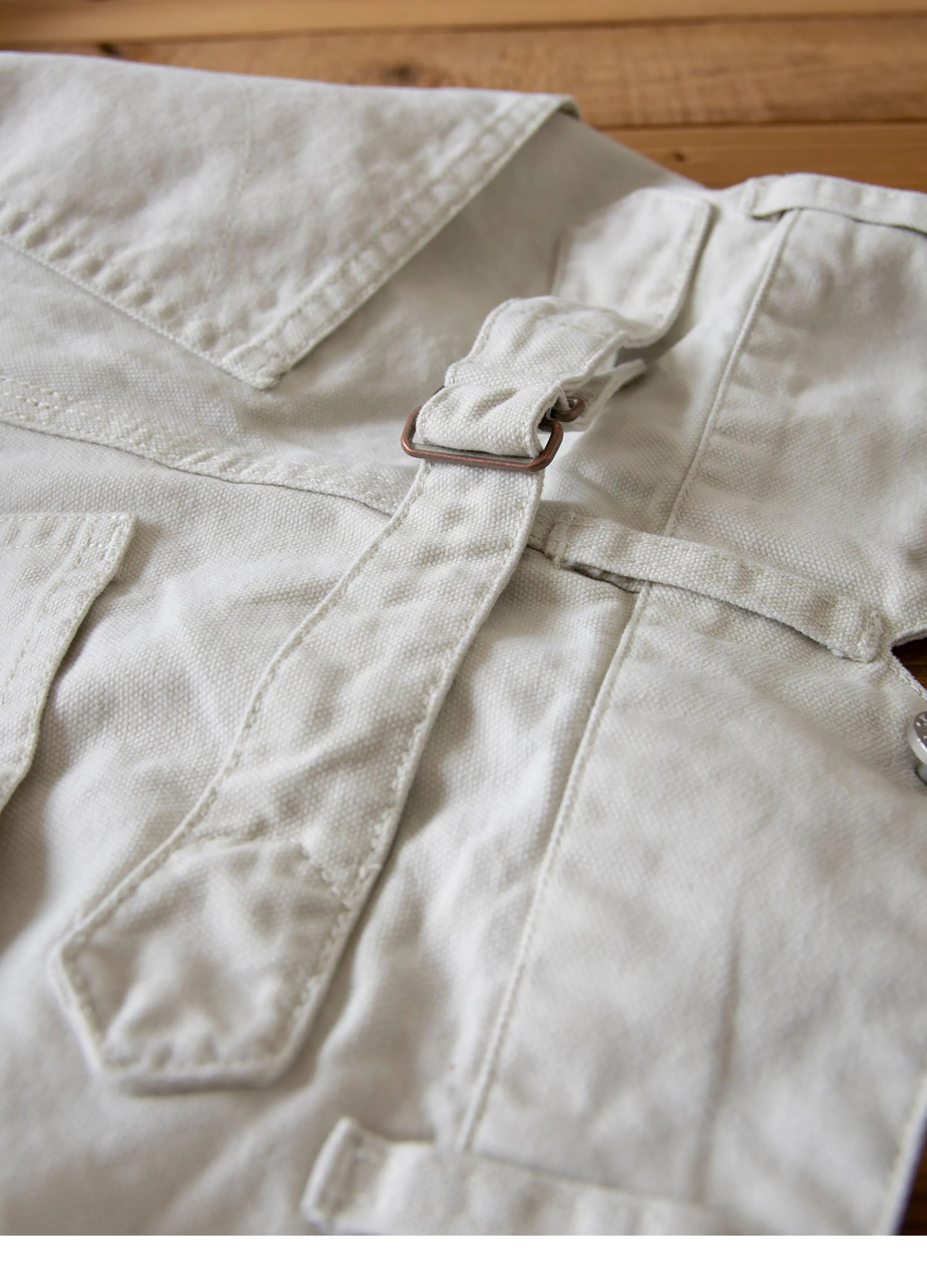 12oz قماش الخريف الشتاء جميع القطن سميكة متعرجة الحرب العالمية الثانية على غرار الأمريكية الرجعية مستقيم الساق سطح السراويل (Amekaji السراويل الطويلة) #5