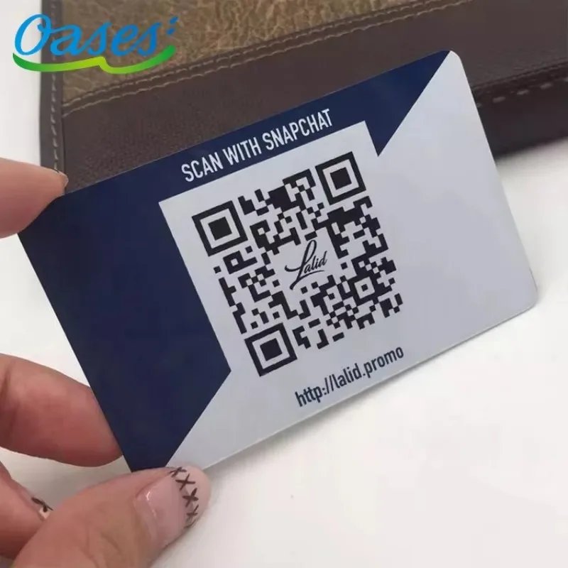 2025 High Quality Business Professionals Use Stainless Steel VIP Membership Card with Custom QR Code Engraving