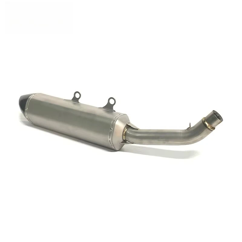 Teentop Titanium Offroad Bike Exhaust System Slip-on Exhaust Extra Long Style for Husqvarna FC250/FC450 / FS450 /FX450 2019-2022