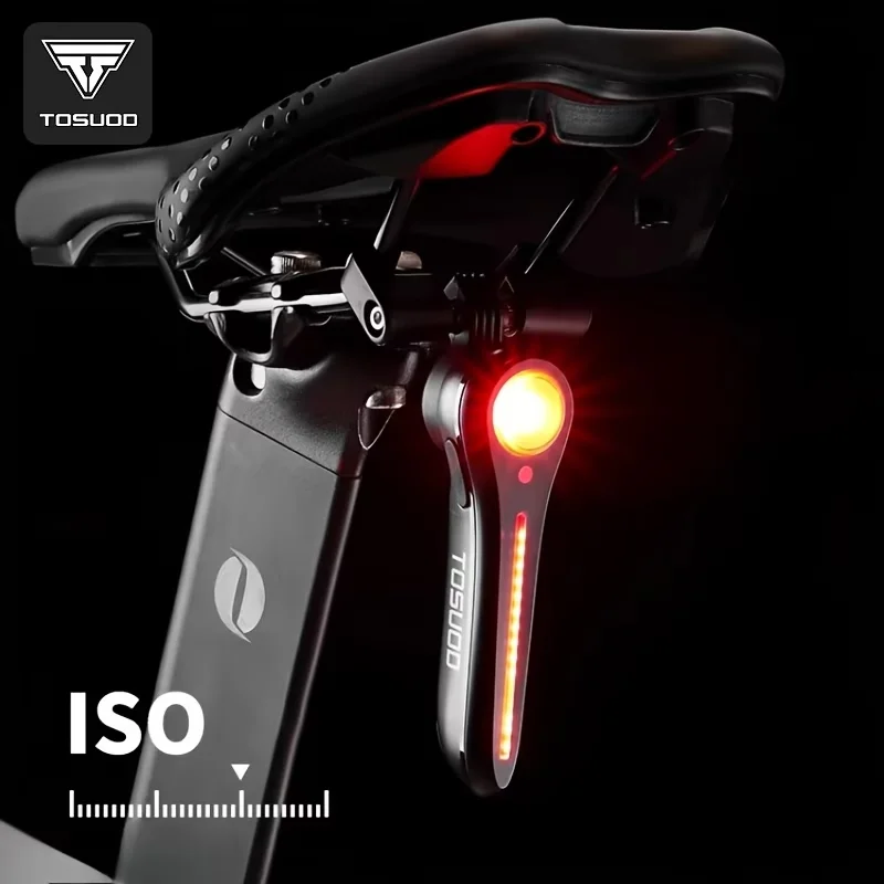 TUSUOD Cycling USB Rechargeable LED Tail Light Multi Functional Automatic Sensing Warning Lights Parking Sensor Brake Sensing
