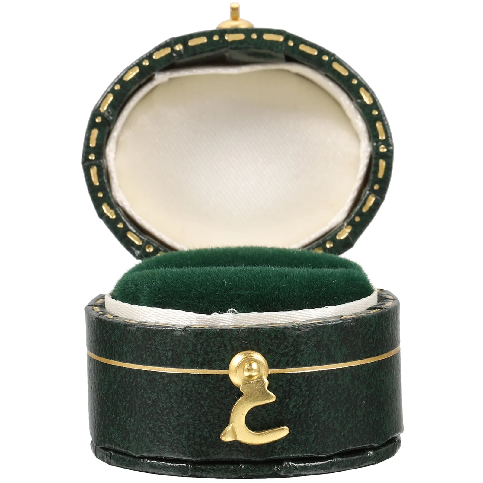 Gift Boxes Ring Jewelry Organizer For Rings Wedding Case Portable Holder Ceremony Small Green Storage Wrapping Travel