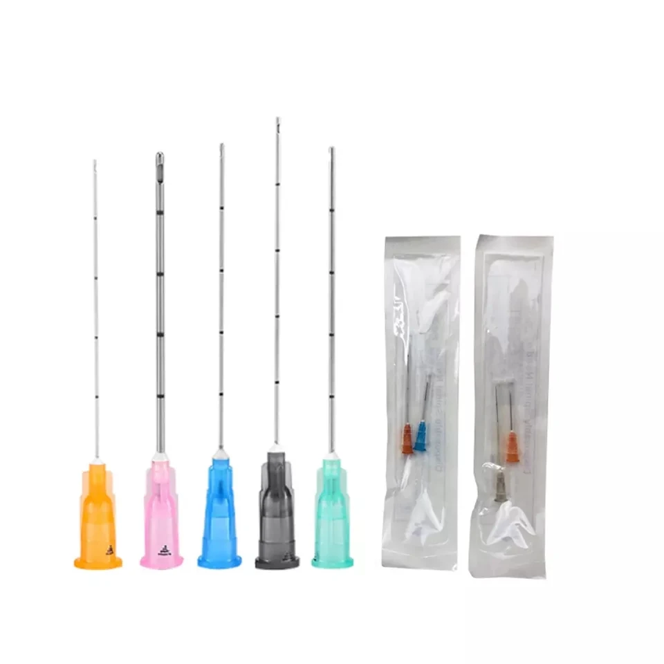 10pcs/50pcs Disposable Fine Micro Cannula Blunt Needle Tips 25G/27G/30G needle tip Syringe