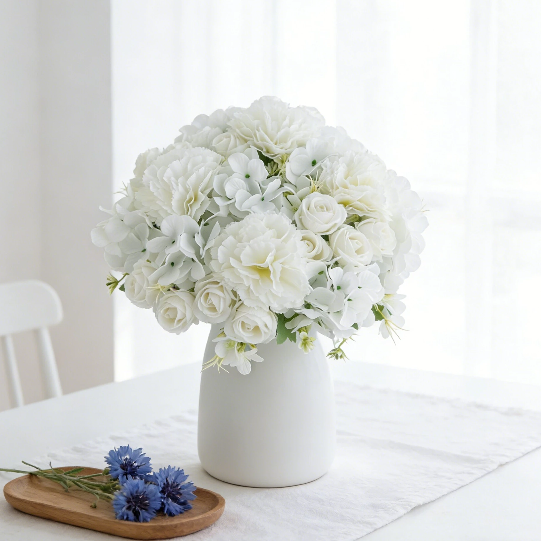 1 Stück Künstliche Blumen Seidenrosen Nelken Hochzeit Party Vase Valentinstag Heimdekoration Zubehör Girlande DIY Geschenkbox