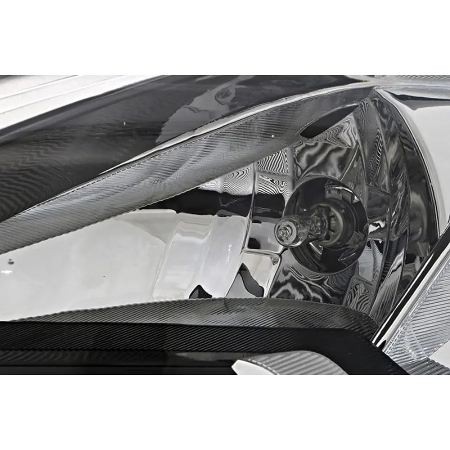 متوافق مع مصباح المصباح Nissan Sentra S FE+S SV 2016 2017 2018 2019 الهالوجين الأسود تقليم سائق الجانب الأيسر لتعزيز Nig