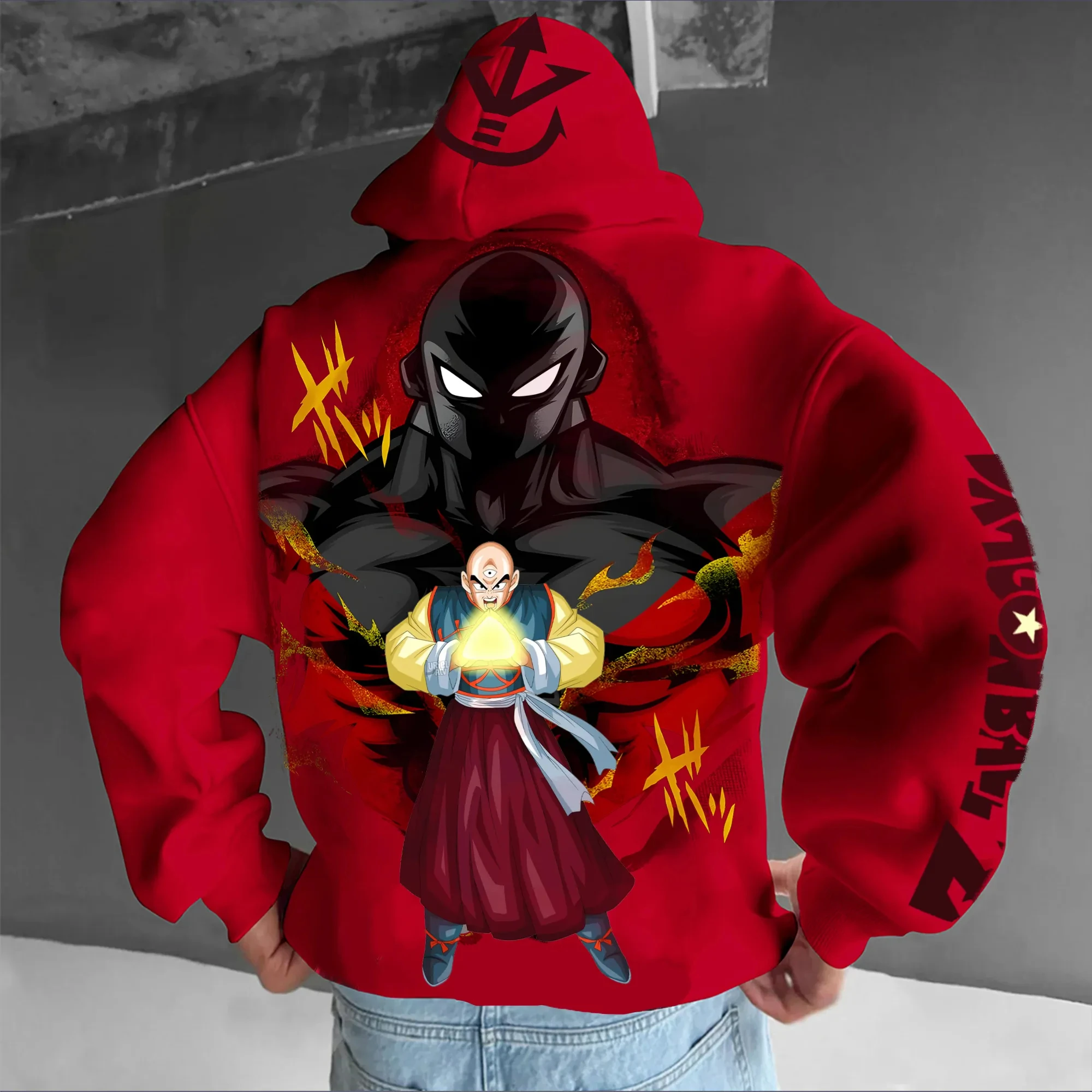 

2025 New Anime Dragon Ball Harajuku Street Hoodie Men's Autumn Winter Hooded Sweater Oversized Women's Long-sleeved Unisex Top