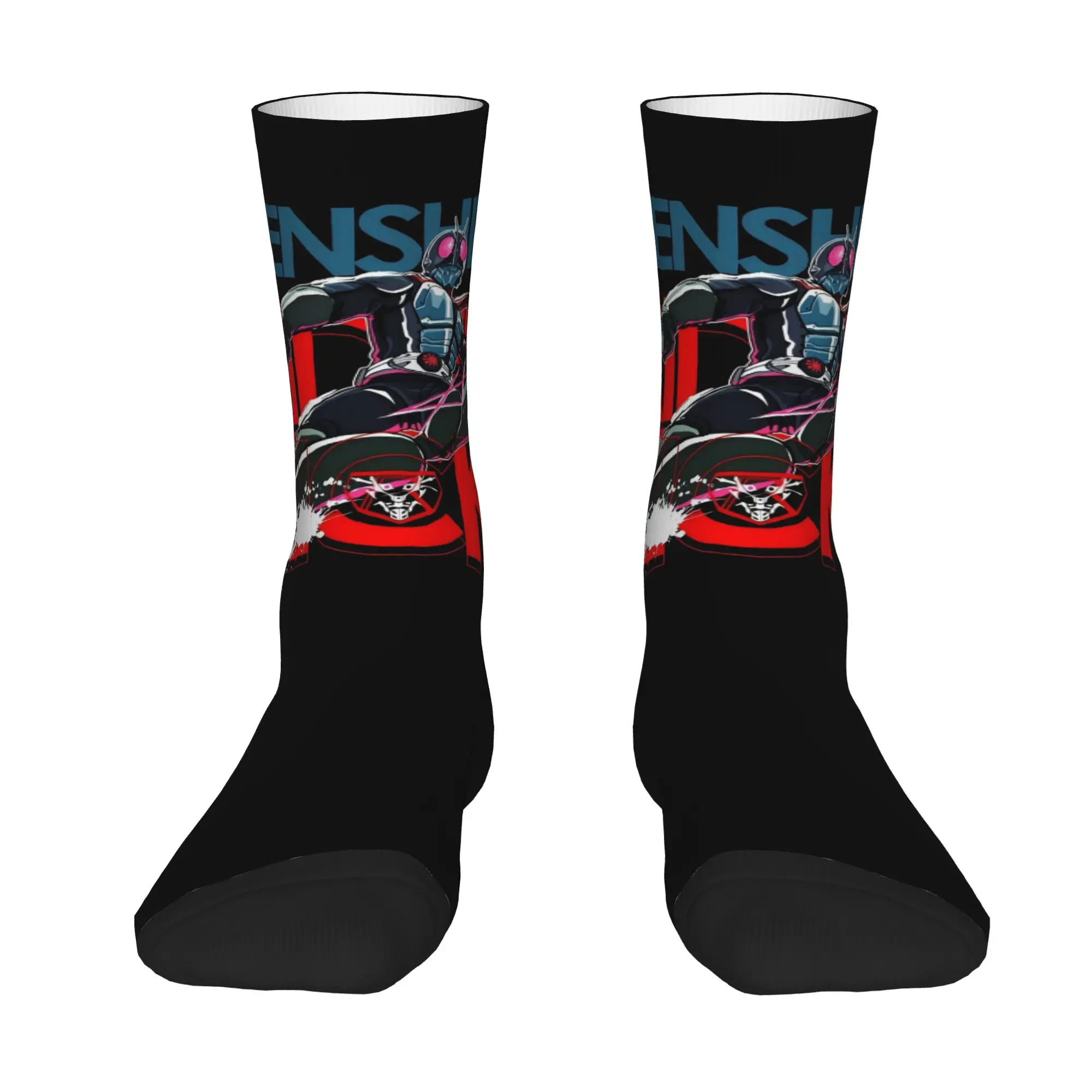 Funny Sock BANDAI Kamen Rider 34 Hip Hop Quality Pattern Printed Men Socks Novelty Men's Socks