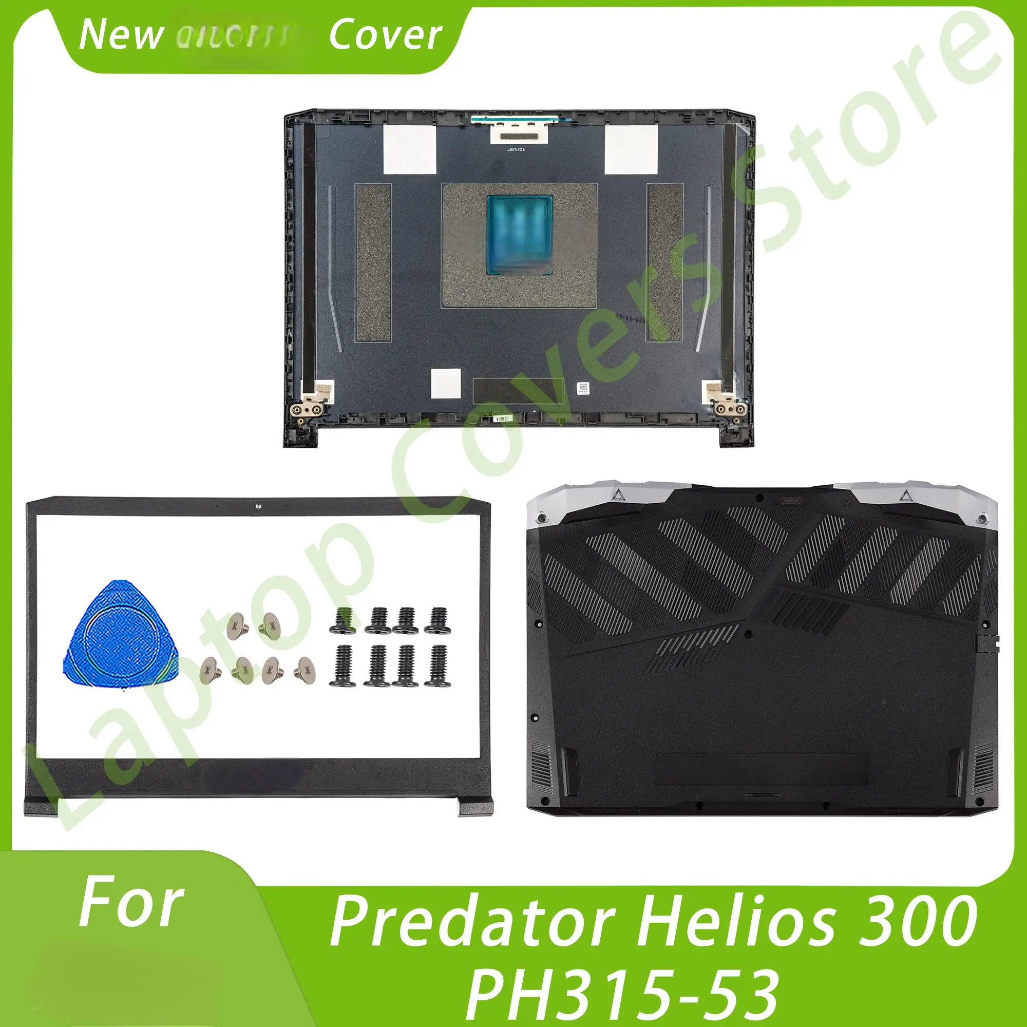 Imagem -01 - Carcaça do Portátil para o Predador Helios 300 Ph31553 Ph315-54 N20c3 Tampa Traseira do Lcd Moldura Dianteira Caixa Inferior Substituem 15.6in Cases da carcaca do portatil para o predador helios 300 ph31553 ph315 54 n20c3 tampa traseira do lcd moldura dianteira caixa inferior substituem 156in cases da 01