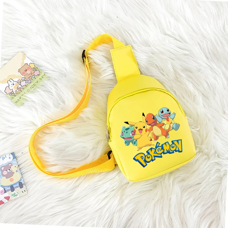 Pok É Mon Shoulder Bag Anime Print Crossbody Bags Cartoon Portable Mini Storage Bag Student Stationery Organizer Birthday Gifts