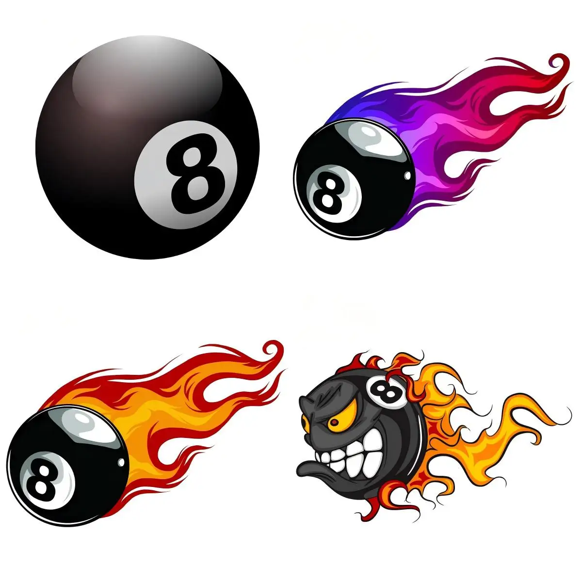 

8 Ball Decal Car decal Laptop Waterproof Windshield Occlusion Scratch Anime VAN Decals Auto