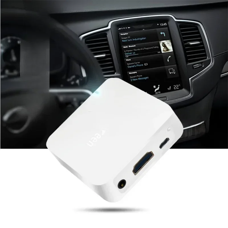 Car WiFi Display Miracast Box Mirror Link Adapter Airplay DLNA Android iOS With Screen Device AV + HDMI - compatible Interface