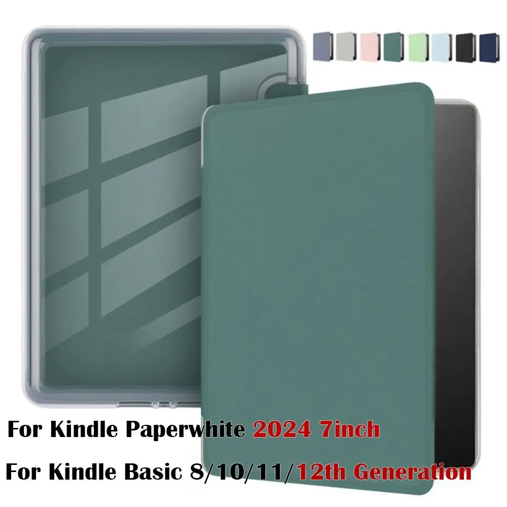 10/11/12th Generation e-Reader Case Auto Sleep/Wake Anti Scratch Folio Cover for Kindle Paperwhite 1/2/3/4/5 2024 6-7 inch