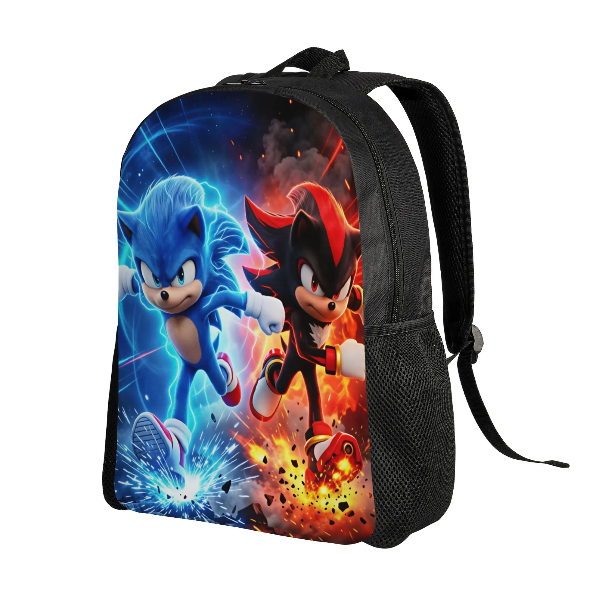Sonices Cartoon Backpack  Student Polyester Sport Backpacks Lightweight Kawaii School Bags Rucksack