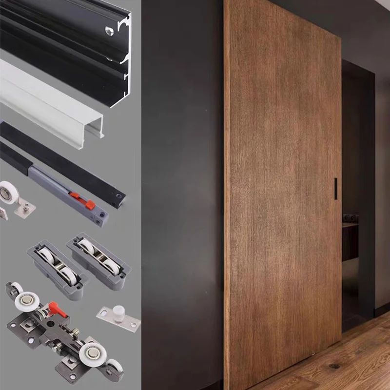 Easy Installation Adjustable Wardrobe Sliding Door Buffering Hanging Wheel