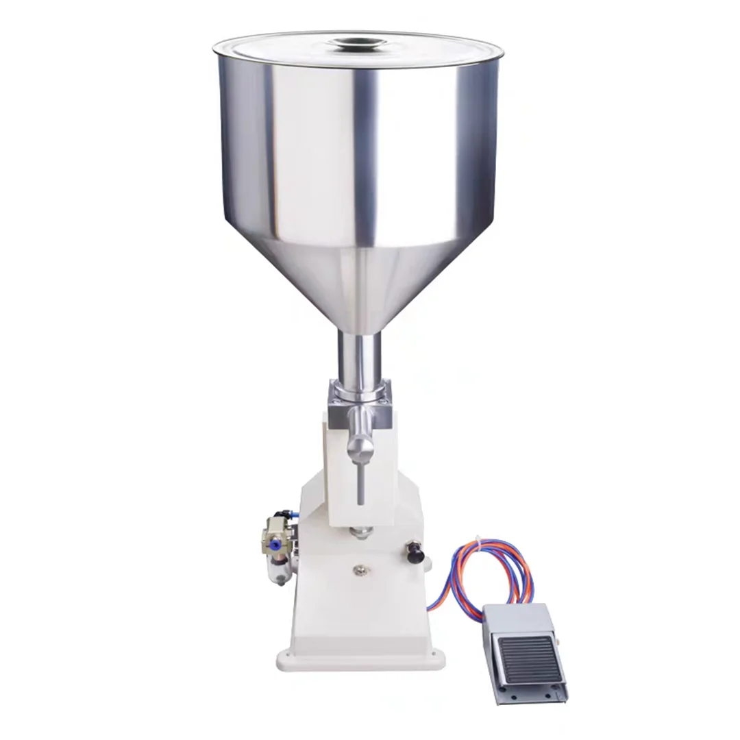 5-50ML Paste Filling Machine Dual-Use Cream Liquid Pneumatic Filling Machine Cosmetics Honey Lotion Filling Machine