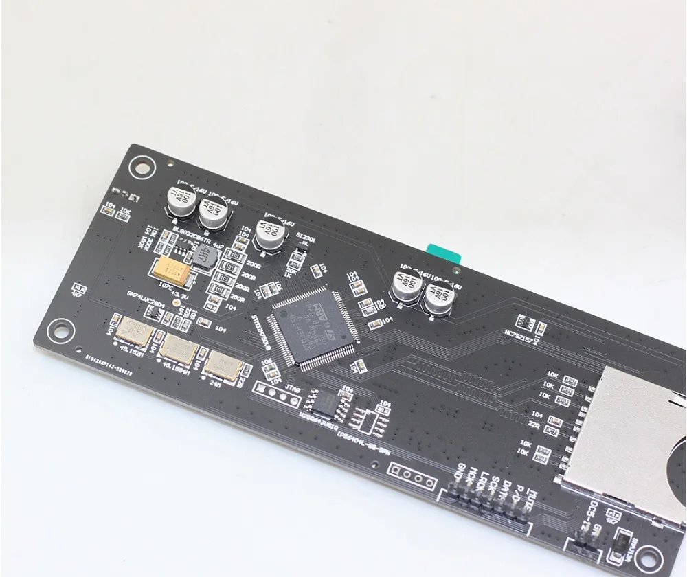 Apoio 32bit 192k dc12v 2.8 polegada cor lcd tela stm32h750 diy placa giratória de controle remoto sd lossless digital amplificador