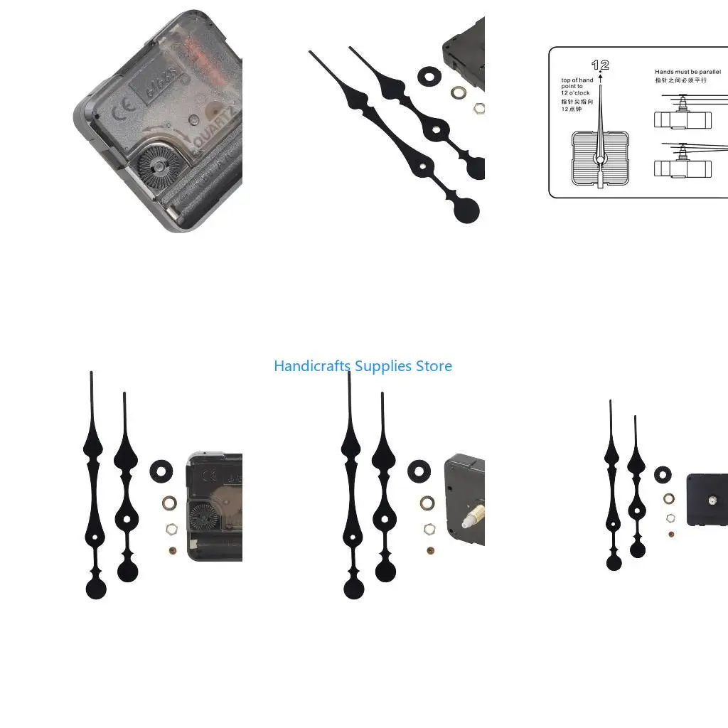 R1WA Silent Wall Clock Movement Mechanism DIY Replacement Repair Hands Fittings Parts