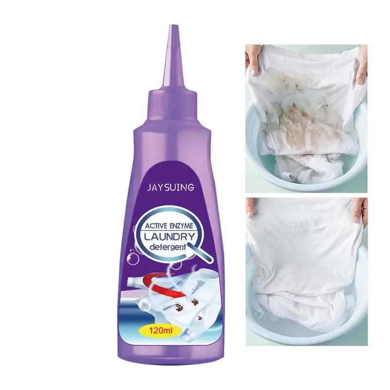 New Active Enzyme Laundry Stains Remover Multi-Purpose 120ml Laundry Cleaning Oil Blood Stain Detergent Stain Remover