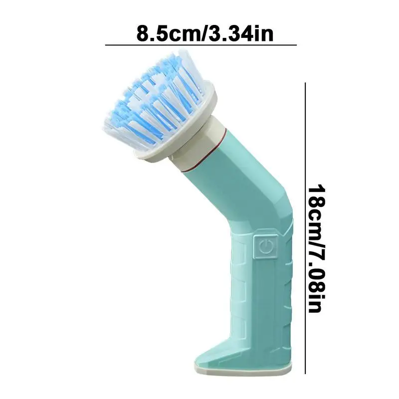 Power Cleaning Brush Handheld Scrubber With 4 Replaceable Brush Heads Dish Brush 2 Rotating Speeds For Bathroom Grill And Stove