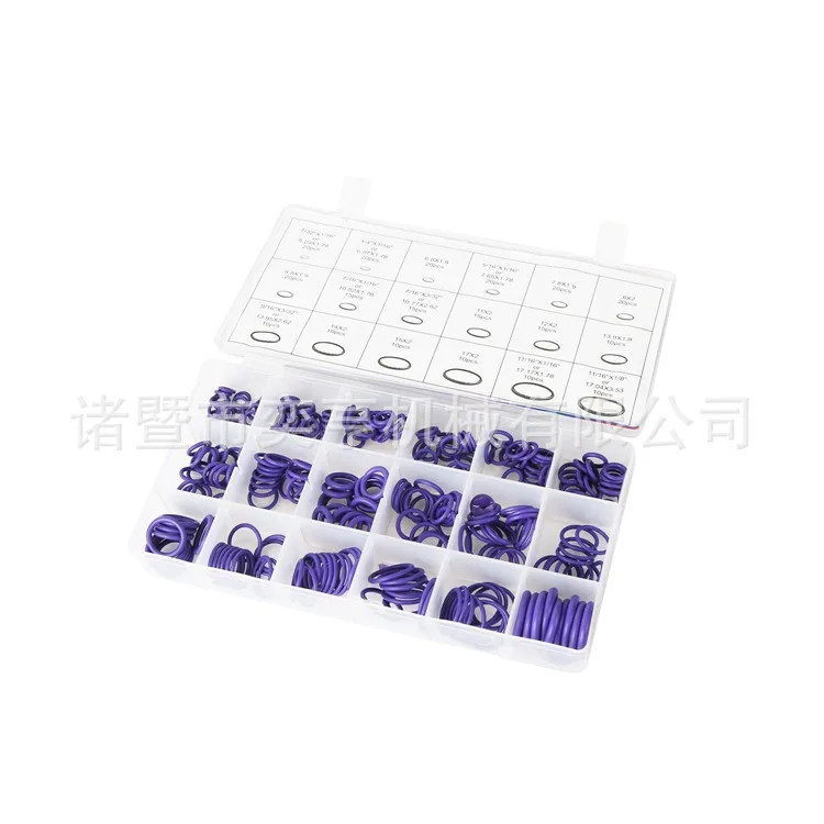 Rubber O Ring Seals 18 Grids 270pcs For Car Air Conditioner Compressor Wear Resistant