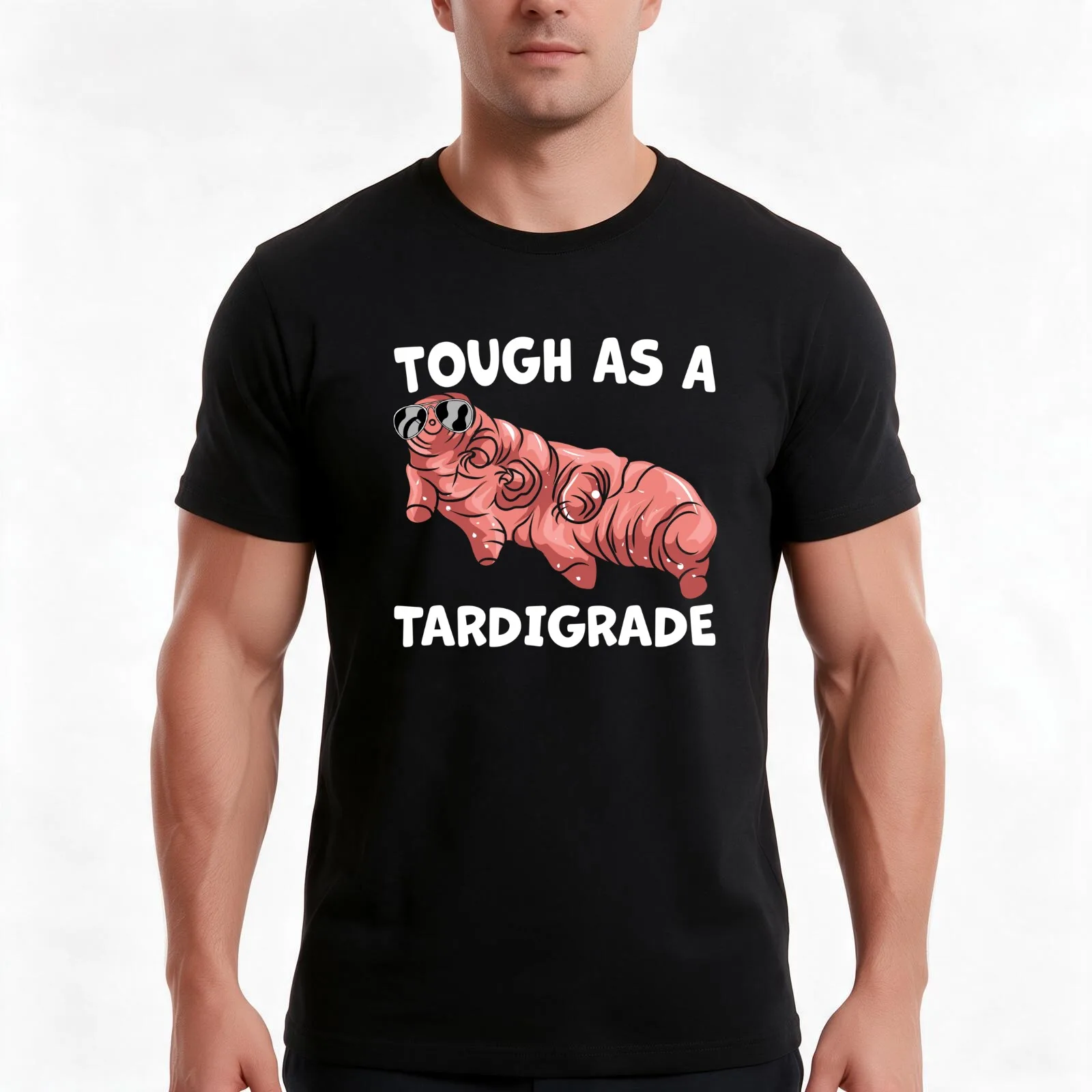 Microbiology Gift - Tough As A Tardigrade - Microbiologists T-Shirt Summer Casual Cotton Tee Oversized Streetwear Tops