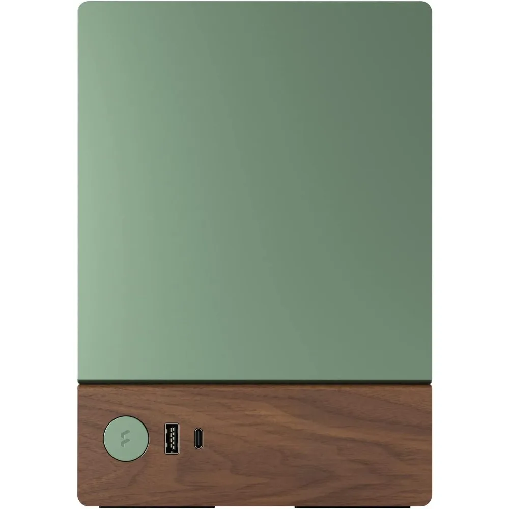US Shipping Mini ITX Gaming Case Small Form Factor with Wood Walnut Front Panel Anodized Aluminum USB Type-C PCIe 4.0 Riser