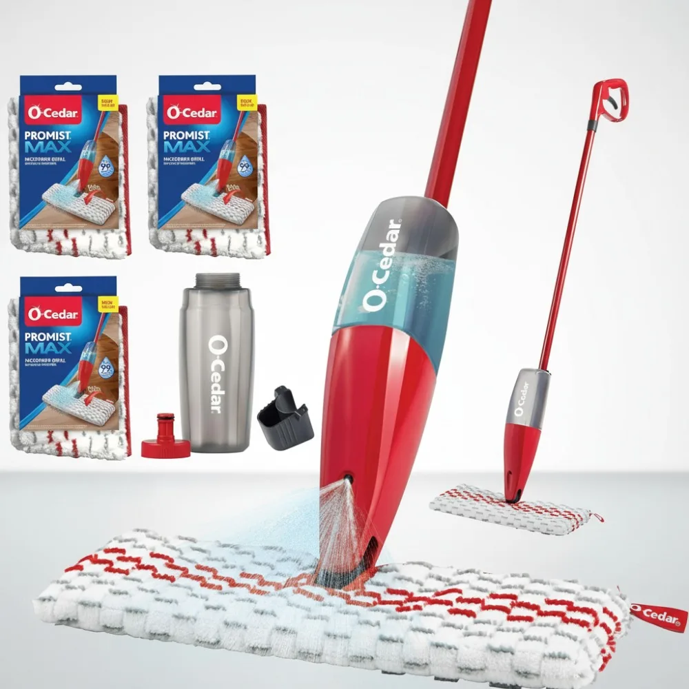 

Professional Spray Mop with 3 Refills - Deep Clean Floors Without Chemicals, Perfect for Pet Owners & Busy Families