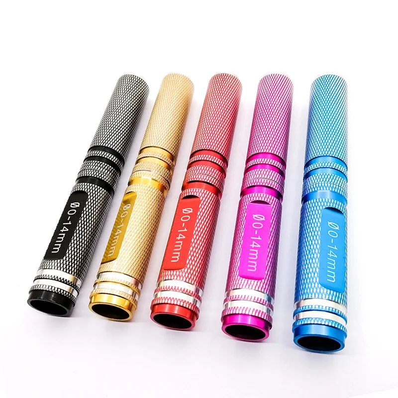 0-14 مللي متر هاس مثقاب الخشب المعدني الصلب هول المنشار مخرطة القاطع زلة مقاومة مقبض تتحمل قطر المؤشر مجموعة معدنية #2