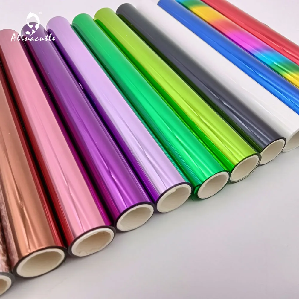 5m * 19cm Toner Reactive Foil Rolls laminatore stampante Laser Foil Paper trasferimento di calore olografico artigianato fai da te in pelle legno