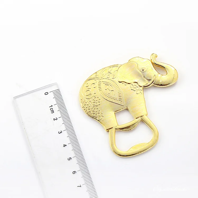 

10pcs Golden Elephant Bottle Opener Wine Beer Champagne Wedding Party Wedding Gift Baby Elephant Beer Bottle Opener