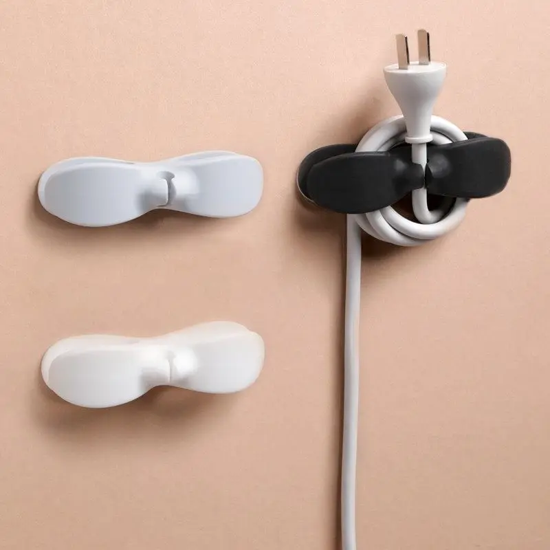 

Набор для организации кабелей на рабочем столе (4/8 шт.) с бесследными фиксаторами – эффективное управление силовыми кабелями и хранение проводов для офиса/дома