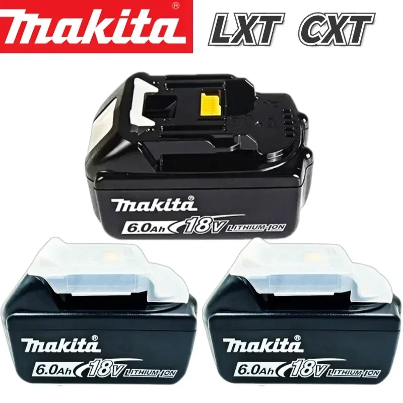 Makita 100% original 18V for Makita 6.0Ah lithium-ion rechargeable power tool 18V  battery BL1860 BL1830 BL1850 BL1860B