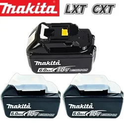 Makita 100% original 18V for Makita 6.0Ah lithium-ion rechargeable power tool 18V  battery BL1860 BL1830 BL1850 BL1860B