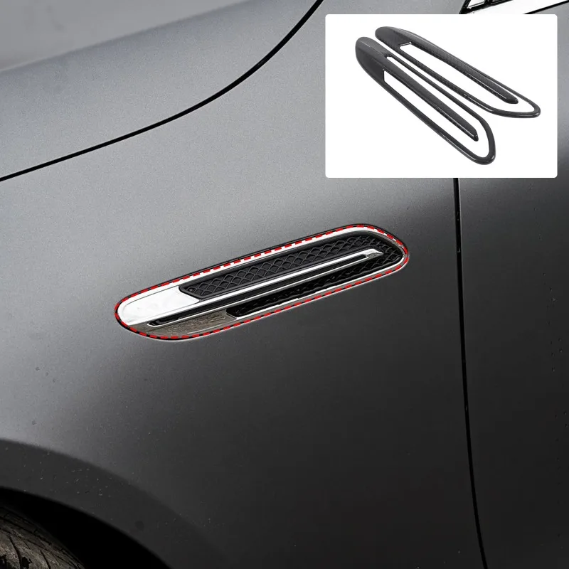 

2PCS For Mercedes-Benz AMG (GT50/GT63) Side Fender Vent Real Carbon Fiber Car Interior Accessories