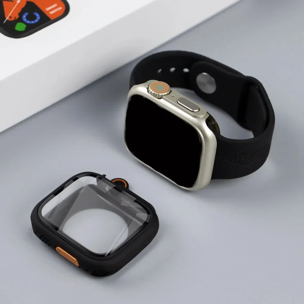 Защитный чехол для экрана Apple Watch 40 мм, 41 45 мм, 44 мм, серия 10, 42 мм, 46 мм, защитный чехол из закаленного стекла iWatch 9 8 7 6 5 4SE