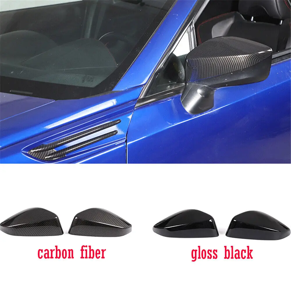 2pcs Car Retrofit ABS Exterior Side Rearview Mirror Trim For Toyota 86 Subaru BRZ 2012-2020 Scion FR-S  Auto Accessories