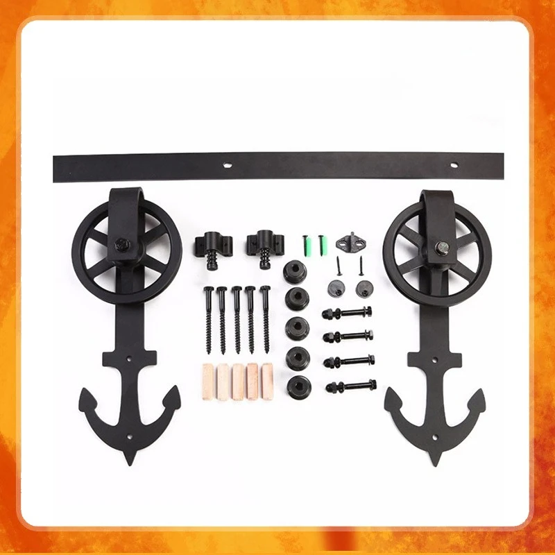 

Manufacturer Barn Door Wholesale Cross-border Hot-selling External Slide Rail Windmill Anchor Hanging Rail Sliding Door
