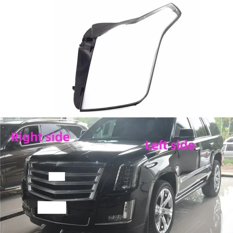 For Cadillac Escalade 2015 2016 2017 2018 2019 Car Headlight Shell Headlamp Cover Replace Lamp Shade Headlamp Lens Glass