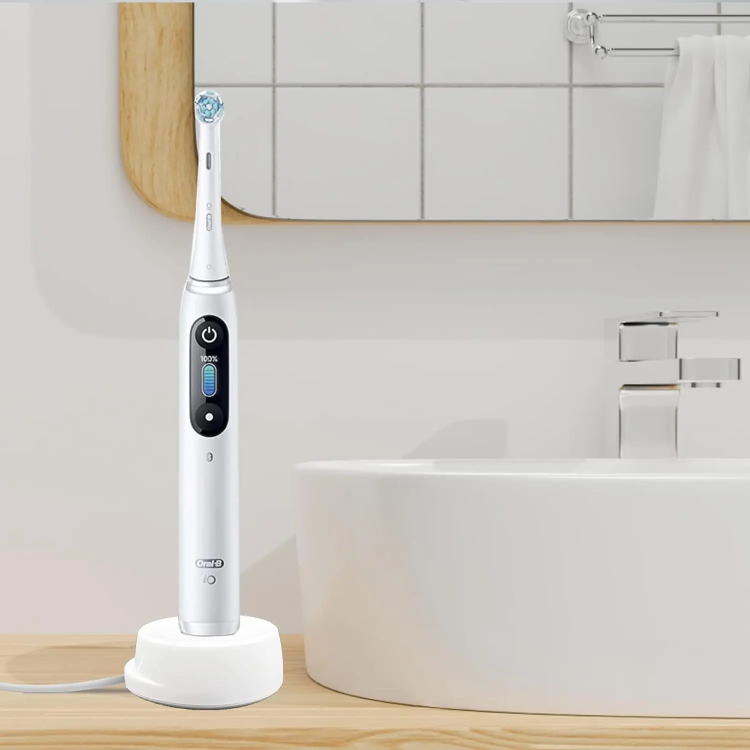 Electric Toothbrush Charger Base Compatible with Oral B IO Series 7 Series 8 Series 9, Magnetic Travel Charging Base for iO7 iO8