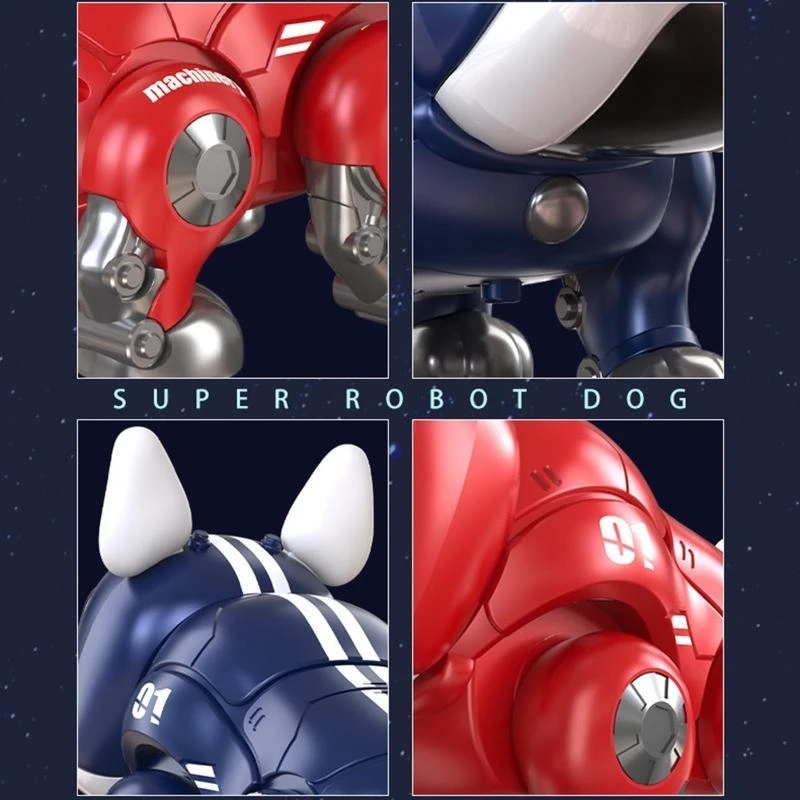 Robot Puppy Speelgoed Lopend Dier voor 3-5-jarige jongens Meisjes Hersentraining Nieuwjaar Kinderdagcadeau 15UB