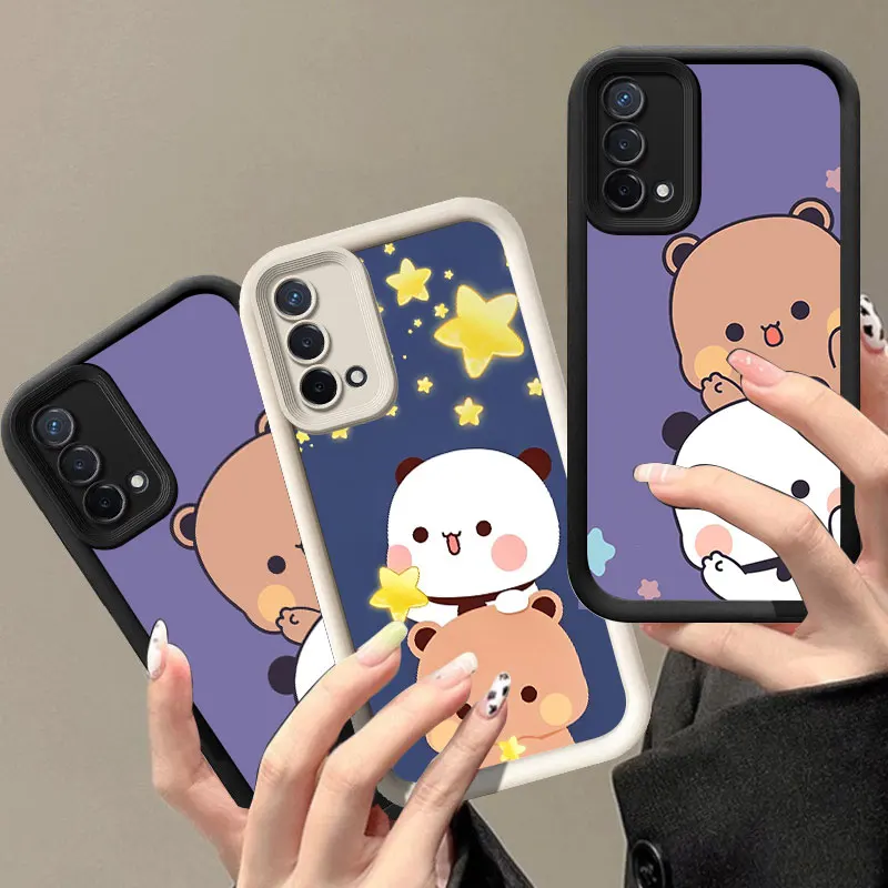 Cute BuBu DuDu Phone Case For OPPO A3 Reno 10 11 12 Pro 11F 12F A58 A78 4G A98 A3X 5G A15 A16 A17 A38 A53 A57 A60 A92