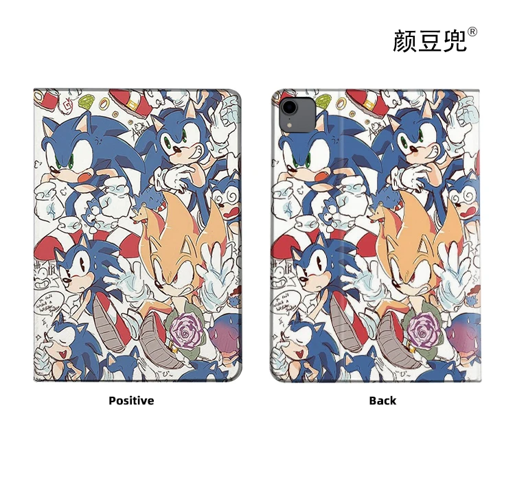 Soni le hérisson Anime film étui pour iPad 10.2 7th 8th 10th Air 4 5 Mini 5 6 étui de luxe en Silicone pour iPad Pro11 12.9 en 2023