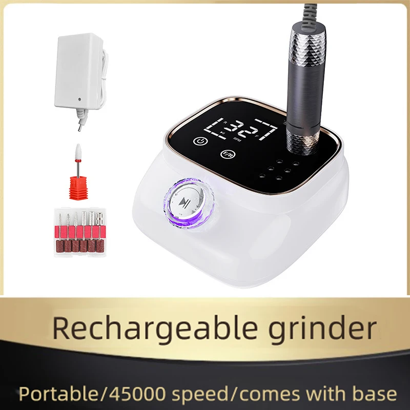 

Professional Nail Drill Machine 45000 RPM High Speed Nail File Machine with LCD Screen USB Charging Port for Nail Art Salon Home
