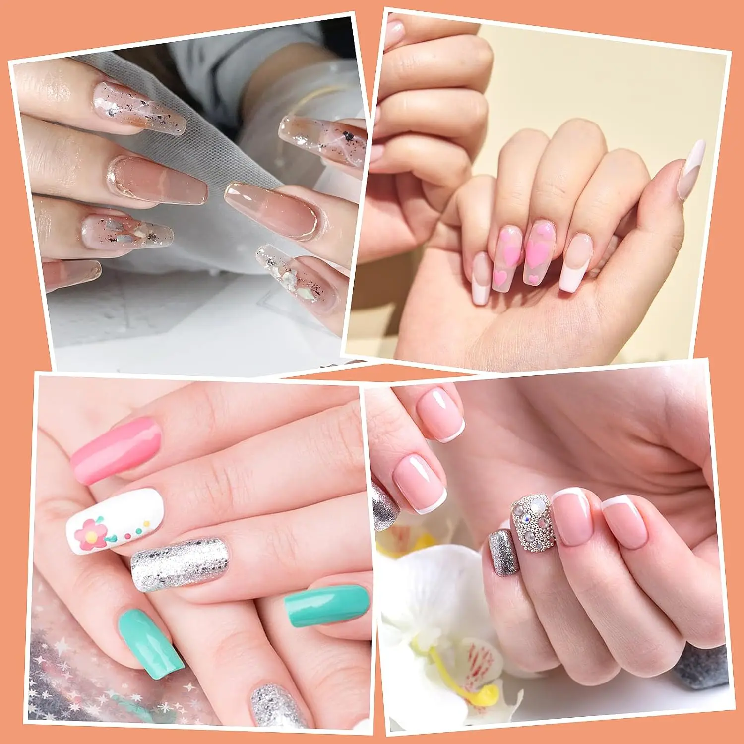 LINMANDA Gel Nail Brush Stainless Steel Dual-Ended Nail Art Brushes 2 in 1 Design Flat Gel Nail Art Slice Builder Gel Brush Tool image 6