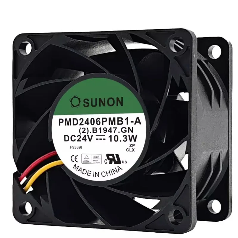 Original New CPU Cooler Fan for SUNON PMD2406PMB1-A 24V 10.3W 6038 Cooling Fan 60*60*38MM