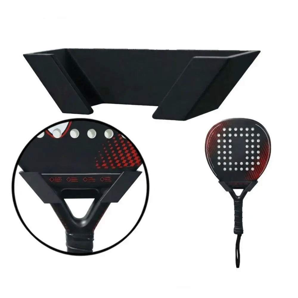 Plastic Badminton Racket Holder Vertical Display Wall Mounted Tennis Racket Storage Rack Easy Installation Space Saving